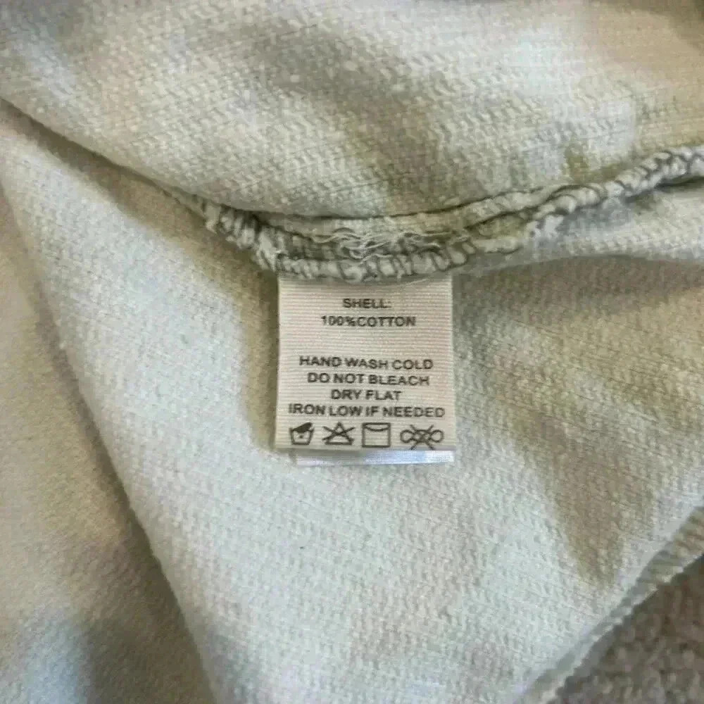 Peach Love Acid Wash Corduroy Shacket Shirt Jacket Cotton Relaxed Fit Size S - Picture 8 of 9